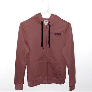 VS PINK Full Zip Fleece Hoodie Size XS